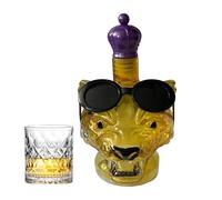 Bouteilles De Vin | Carafe En Verre Tête De Léopard Pour Vins Et Spiritueux - Objet de Décoration pour Étagre Salon Dîners Mariage