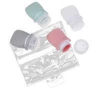 Bouteilles de Voyage Flacons en Silicone 30ml, Rechargeables | Contenant Souple en PP et Eva, Format Cabine, Paquet de Rangement, pour Déplacements Pro et Valise