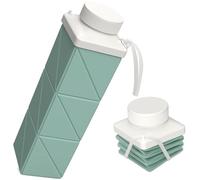 Bouteilles d'eau pliables, 720 ml, bouteille d'eau de voyage portable | Bouteille d'eau étanche et réutilisable, légère et pliable pour voyage, randonnée, gym, école, sport et plein air (vert)