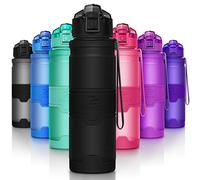 Bouteilles d'eau sport, 400ml/500ml/700ml/1L gourdes eau, réutilisable tritan plastique, sans bpa & anti-fuite | grande bouteille fitness pour randonnée, voyager, yoga, gym, gourde ouvrir en 1 clic