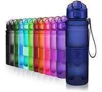 Bouteilles d'eau sport, 400ml/500ml/700ml/1L gourdes eau, réutilisable tritan plastique, sans bpa & anti-fuite | grande bouteille fitness pour randonnée, voyager, yoga, gym, gourde ouvrir en 1 clic