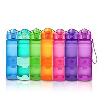 Bouteilles d'eau sport, 400ml/500ml/700ml/1L gourdes eau, réutilisable tritan plastique, sans bpa & anti-fuite | grande bouteille fitness pour randonnée, voyager, yoga, gym, gourde ouvrir en 1 clic