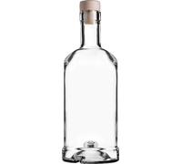 Bouteilles en verre pour alcool - Lot - 500 ml - Bouchons synthétiques - 10 pièces - Pour spiritueux, vin, liqueur
