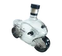 Bouteilles en Verre Pour Whisky Avec Couvercle 300ml Moto Vin Casserole | Carafe à alcool en verre pour vitrine, salle à manger, artiste, fête, bar à domicile, restaurants, hôtels, clubs, étagères,