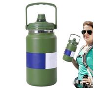 Bouteilles Isothermes - Gourdes d'Hydratation en Acier Inoxydable,Gourde Isotherme Étanche 4L Pour Camping Plein Air Sport Plage Vélo