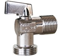 Boutique SFERACO Robinet machine à laver - équerre - quart de tour - chromé 15x21 MM - Robinetterie salle de bain