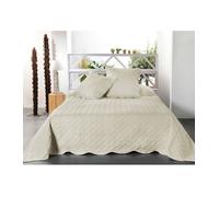 Boutis contemporain Ivoire - Taille: 250x260cm - Coloris: Ivoire