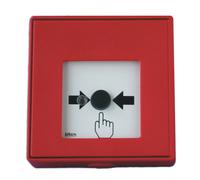 Bouton avec verrouillage sous verre Lites MHA 902 Rouge