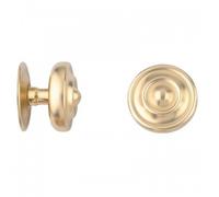 Bouton central - pour porte - laiton poli - 85 mm - tige chaînette DEVISMES