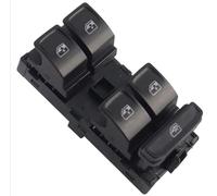 Bouton Commande Principal Fenêtre Électrique Lumière Rouge/blanche Interrupteur Pour VW Pour Golf Pour MK7 Pour Passat B8 Interrupteur Vitre Électrique(NoelectroplateWhite)