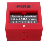 Bouton D’alarme Incendie Manuel en Plastique Réarmable Rouge pour Bureau | Activation Rapide, Grosse Touche Facile à Presser, Intégration Fluide, Réarmement Simple pour Sécurité