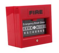 Bouton D’alarme Incendie Manuel Réarmable en Plastique Rouge