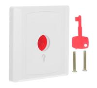 Bouton D’alarme Manuel Mural e Réinitialisation ABS | Appel Rapide D’assistance, Protection Incendie et Alerte Précoce, Clé Réutilisable Incluse pour Remise à Zéro