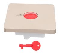 Bouton D'alarme D'urgence Réinitialisation Clé 86 Type, 2 Pièces | Plastique Or, Commande Rapide avec Sécurité par Clé, pour Hôpitaux et Écoles, Installation Facile