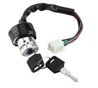 Bouton d'allumage de voiture, accessoire d'allumage de voiture, interrupteur automobile de remplacement pour voiture moto 6 fils en prise 9 broches interrupteur d'allumage 3 positions 2 clés