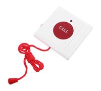 Bouton D'appel D'urgence à Double Alarme avec Cordon, Montage Mural | Plastique Blanc, Activation Simple pour Mobilité Réduite, Usage Domestique ou Poste Infirmier, Signal Normalement Ouvert