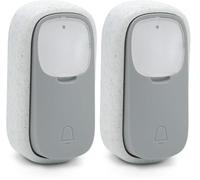 Bouton d'appel supplémentaire - Gamme Bamboo Avidsen - Sonnette Vendue Seule Compatible avec Le Carillon 102499-102498 Avidsen 102503 (Lot de 2)