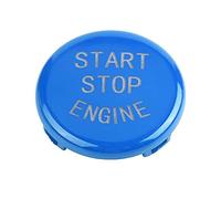 Bouton d'arrêt de démarrage du moteur Kuuleyn, bouton de démarrage à une e voiture couvercle du commutateur d'allumage du moteur pour BMW E disque bas(Bleu)