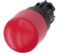 Bouton d'arrêt d'urgence Siemens, 22 mm, rond, plastique, rouge, 30 mm, déverrouillage par rotation, 1 pièce.