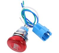 Bouton D'arrêt D'urgence Verrouillage Automatique en Acier Inoxydable, | Connexion 3 Broches, Coupure Rapide de L'alimentation, Installation Facile, Rouge, pour Logistique et Industrie
