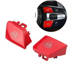 Bouton de changement de mode M1/M2 au volant pour BMW M3, M4 (F80, F82, F83), rouge.