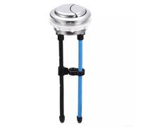 Bouton de chasse d'eau chromé 48 mm pour salle de bain | Double système de chasse d'eau, options complètes et semi-drainantes, économise l'eau, réduit les factures de services