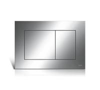 Bouton de chasse d'eau, chrome brillant.