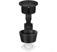 Bouton de chasse d'eau double de rechange, trou de 20 mm-60 mm, compatible avec fluidmaster PRO550UK, Skylo SKY005, matériau ABS, design minimaliste (noir)