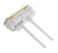 Bouton de Chasse D'eau Ovale, pour Réservoir de Toilettes Double Poussoir | ABS Plastique, Installation sans Outil, Tiges 95mm Ajustables, Ouverture 10 à 11cm, Salle de Bain Couleur Aléatoire