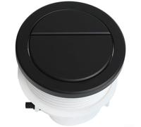 Bouton de chasse d'eau pneumatique double pour réservoir dissimulé rond | Remplacement en plastique ABS pour salle de bain moderne avec trou de 72,5 à 80 mm, facile à installer, design minimaliste