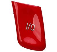 Bouton de Commande du Volant, Couvre Bouton de Volant de Voiture I O Control pour M3 E46 1998 à 2004 Noir Rouge Bleu (Rouge)
