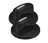 Bouton de Commande Minuterie d 6mm Noir Abs 2 Pièces