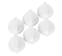 Bouton de Commande Minuterie Micro-ondes, 6 Pièces, Plastique Blanc | Remplacement pour Four, Forme, Réglage de Puissance, Compatible Cuisinière et Micro-ondes