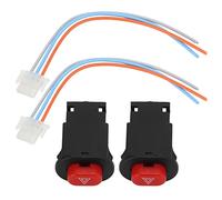Bouton de Commutation de Feux de Détresse, Bouton de Commutation à Double Flash, Contrôleur D'avertissement, Interrupteur D'urgence pour Moto, Scooter