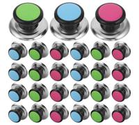 Bouton de Couvercle de Casserole 30 Pièces Antidérapant | Couvercles en Acier Inoxydable et Poêles, Finition Texturée, Usage Domestique Cuisine Professionnelle