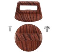 Bouton de Couvercle de Casserole Bakélite 2 pièces Effet Bois vis | Remplacement pour Couvercles de Marmite et Bouilloire, Finition Veinée, Usage la Cuisine Maison ou Extérieur