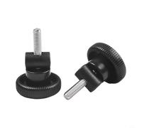 Bouton de couvercle de pompe de piscine avec écrou de rechange pour Hayward pour Super Pump SPX1600PN, poignée sûre Installation facile SP1600X5 SP1600X7 Noir 2 pièces