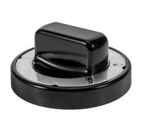 Bouton de Cuisinière Noir en Abs, Diamètre 70mm, Style Moderne | Installation Facile, Usage Polyvalent, Finition Sophistiquée, Remplacement pour Barbecue à Gaz et Four