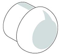 bouton de Ideal Standard M4, A963536AA, chromé A963536AA