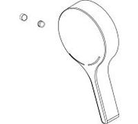 bouton de Ideal Standard match0 A962319, chromé A962319AA