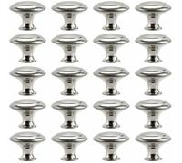 Bouton de Meuble Cuisine Poignées Cabinet Acier Inox Portes Coupe Décoration Porte Cabinet Placard Tiroir Armoire(20PCS)-