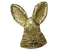 Bouton de Meuble Décoratif en Laiton Doré, Poignée Lapin pour Armoire | Style Vintage Brillant, Accessoire Polyvalent pour Portes de Mobilier, Bibliothèque, Rangements Domestiques et Placards
