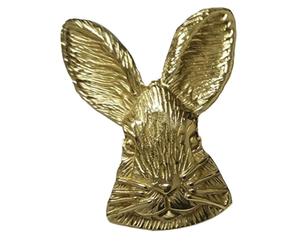 Bouton de Meuble Décoratif en Laiton Doré, Poignée Lapin pour Armoire | Style Vintage Brillant, Accessoire Polyvalent pour Portes de Mobilier, Bibliothèque, Rangements Domestiques et Placards