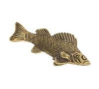 Bouton de Meuble en Laiton Forme Poisson pour Tiroir et Armoire Vintage | Fixation Standard sans Perçage Supplémentaire, Prise Confortable, Installation Facile, Style Rustique Scandinave pour Couloir