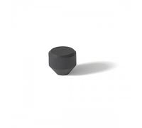 Bouton de meuble Mesh - en aluminium - finition noir mat - D36 H28 ESTAMP