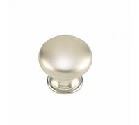 Bouton de meuble plat en laiton-nickelé mat HETTICH
