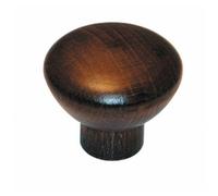Bouton de meuble rond "aspect wengué" CADAP