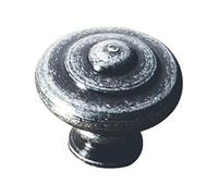 Bouton de meuble rustique boule n°24 acier patiné diamètre 25mm - - 24A253