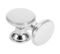 Bouton de Meuble Trou 2 Pièces, en Alliage de Zinc, Rond | Finition Brillante, Prise Ergonomique, Style Minimaliste et Rustique, pour Placards et Projets de Rénovation