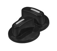 Bouton de Minuterie de Cuisinière d 6mm Noir Abs, Lot de 2